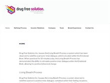 Tablet Screenshot of drugfreesolution.com